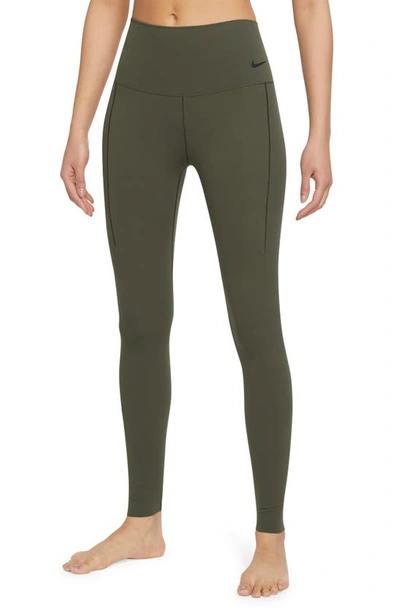 Nike Women's Zenvy Gentle-support High-waisted Full-length Leggings In Green