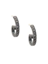 RENE ESCOBAR Cocco Diamond & Sterling Silver Small Hoop Earrings
