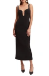 Bardot Brooklyn Midi Dress In Black