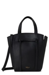 Mulberry Mini Clovelly Leather Tote In Black