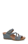 Dansko Ana Wedge Sandal In Denim