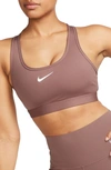 Nike Women's Swoosh Light-support Non-padded Sports Bra In Purple