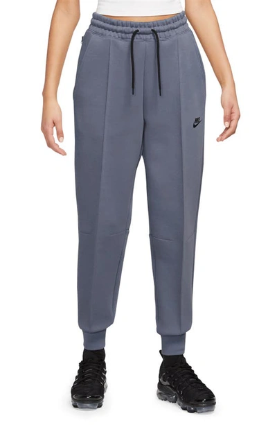 Nike Women's  Sportswear Tech Fleece Mid-rise Jogger Pants In Grey