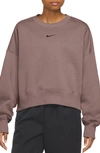 Nike Women's  Sportswear Phoenix Fleece Over-oversized Crew-neck Sweatshirt In Purple