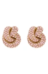 OSCAR DE LA RENTA LOVE KNOT STUD EARRINGS