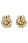 OSCAR DE LA RENTA LOVE KNOT STUD EARRINGS