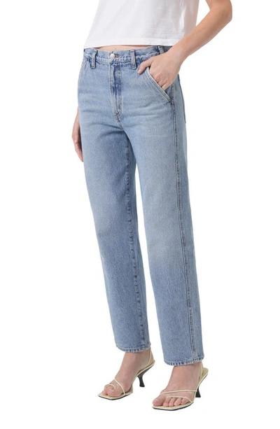 Agolde Cooper High Rise Straight Trouser Jeans In Command