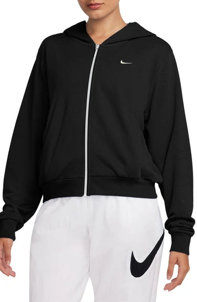 Nike Women's  Sportswear Chill Terry Loose Full-zip French Terry Hoodie In Black