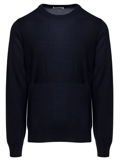 Jil Sander Jumper Cn Ls In Blu