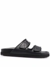 Palm Angels - Double-strap Sandals In Black