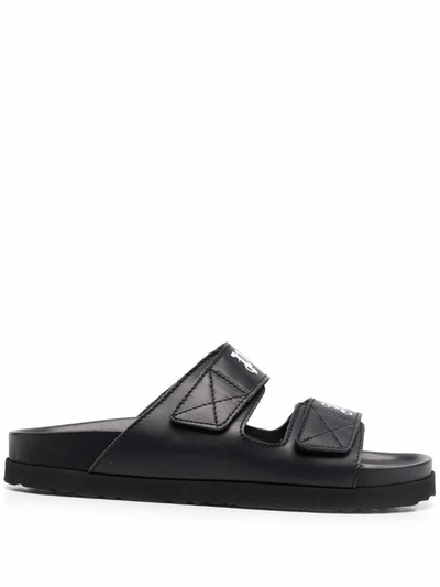 Palm Angels - Double-strap Sandals In Black
