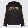 VERSACE JEANS COUTURE VERSACE JEANS COUTURE BLACK, YELLOW AND WHITE COTTON SWEATSHIRT