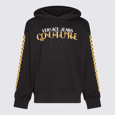 Versace Jeans Couture Black, Yellow And White Cotton Sweatshirt