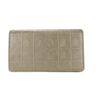 Pre-owned Chanel Coco Mark Gold Synthetic Wallet  ()