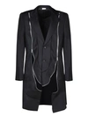 Comme Des Garçons Homme Deux Comme Des Garçons Homme Plus Coats In Black