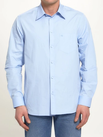 Gucci Cotton Poplin Shirt In Blue