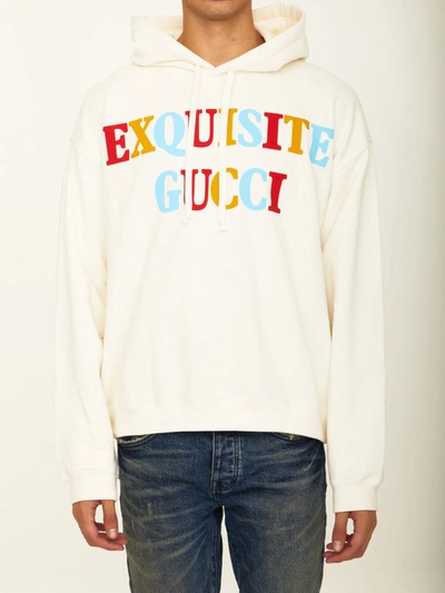 Gucci Exquisite  Characters Sweatshirt In White