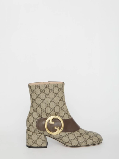 Gucci Blondie Boots In Beige