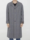 Gucci Houndstooth Coat In Black