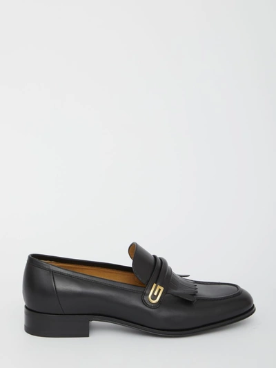Gucci Mirrored G Loafers In Black