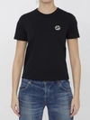 Gucci Cotton Jersey T-shirt With Interlocking G In Black