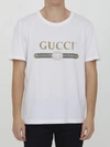 Gucci Oversized Cotton T-shirt With Logo In Cream