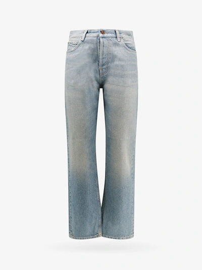 Haikure Mid-wash Straight-leg Jeans In Blue