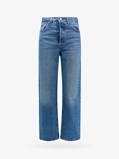 Levi's Ribcage Straight Ankle In Blue
