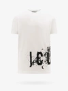 Dsquared2 Icon Splash Printed Cotton T-shirt In White