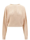 SEMICOUTURE COTTON PERFORATED SWEATER