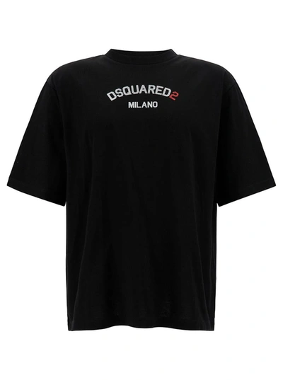 Dsquared2 Loose Fit Tee In Black