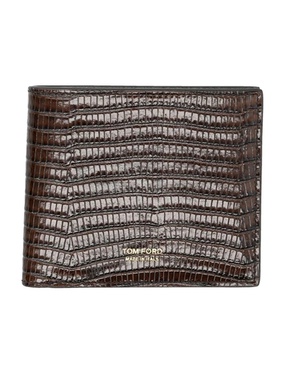 Tom Ford Tesius Bifold St Wallet In Brown