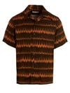 Wales Bonner Geometric-print Short-sleeve Shirt In Multicolor