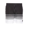 Dolce & Gabbana Striped Drawstring Swim Shorts In Black
