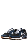 Nike Mens Midnight Navy White Blac Air Max 90 Mesh And Leather Low-top Trainers In Midnight Navy/ White/ Black