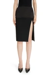 GIVENCHY TAILORING FRONT SLIT WOOL SKIRT