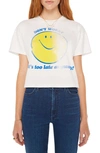 Mother The Grab Back Cropped Tee In Dont Worry