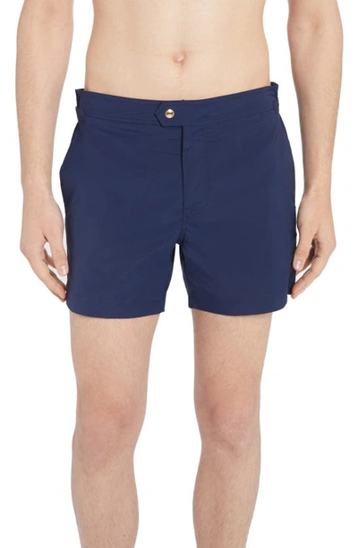 TOM FORD COMPACT POPLIN SWIM TRUNKS