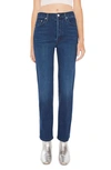 Mother The Tripper High Waist Ankle Taper Leg Jeans In Taking Shape