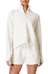 Sweaty Betty Revive Quarter Zip Sweatshirt In Lily White