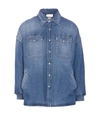 Alexander Mcqueen Sophisticated And Stylish Blue Denim Shirt In Blue