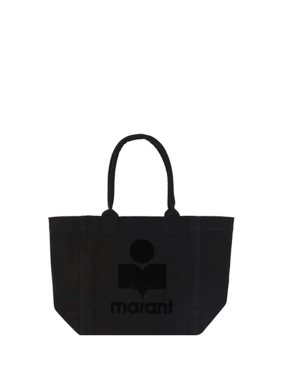 Isabel Marant Small Yenky Logo Tote Bag In Black
