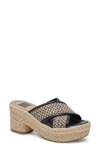 DOLCE VITA ELDORA ESPADRILLE PLATFORM SLIDE SANDAL