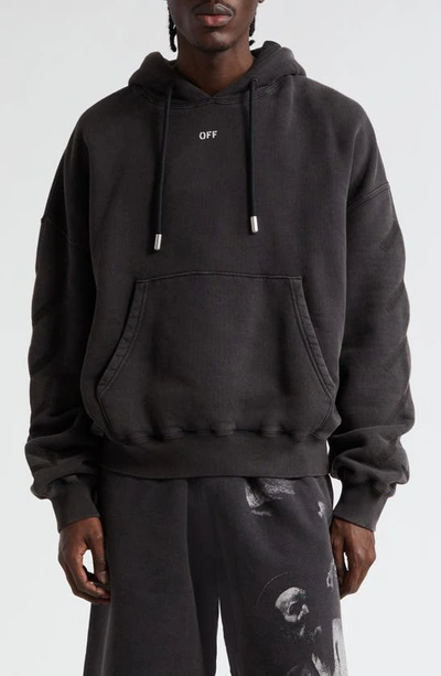 Off-white S. Matthew Over Cotton Hoodie In Gray