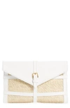 Altuzarra Watermill Envelope-design Clutch Bag In Natural/white