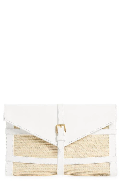 Altuzarra Watermill Envelope-design Clutch Bag In Natural/white