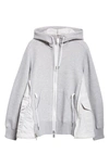 SACAI MA-1 SIDE GUSSET SPONGE HOODIE