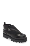 Givenchy Leather Workboot Slip On Sneakers With Chunky Sole In Black