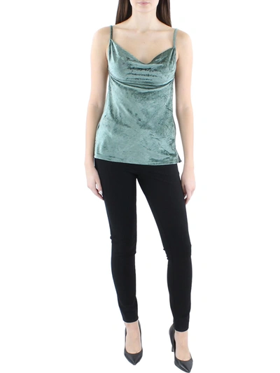 Intimately Free People Womens Velvet Open Back Cami In Green