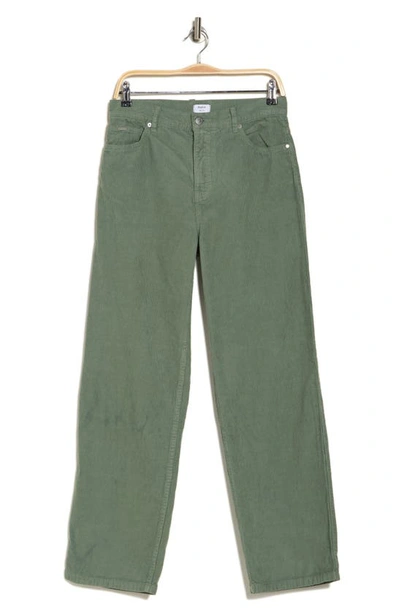 Rvca Juniors' Heritage Cotton Corduroy Wide-leg Pants In Spinach
